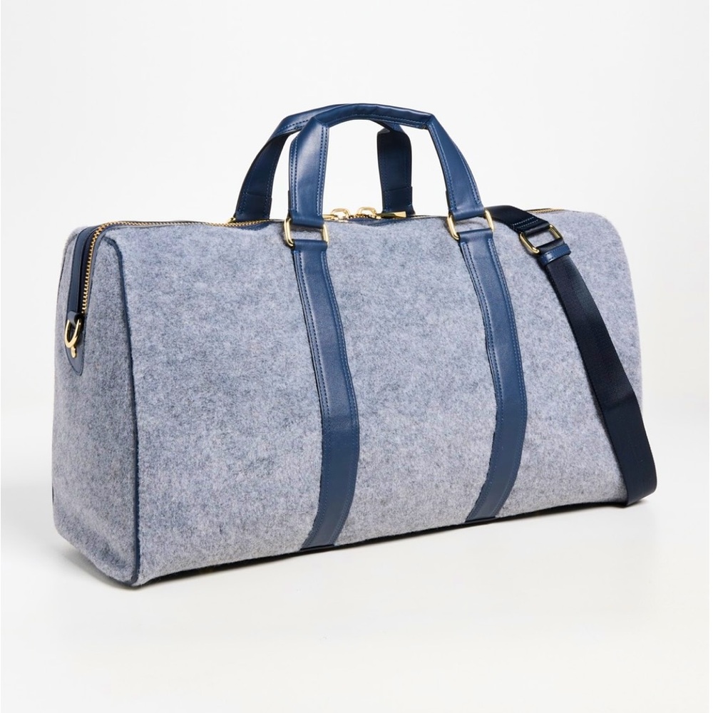 Stoney Clover Lane Classic Duffle Bag Rare Limtd Edition  Sweater Grey fabric